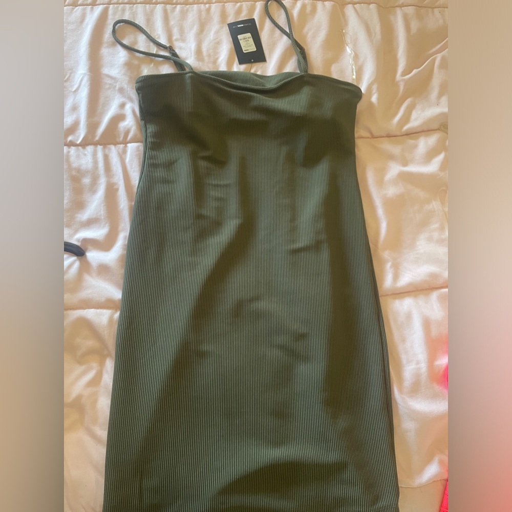 NWT-fashion nova green strap mini dress